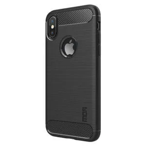 Brushed carbon fiber hoesje iPhone X