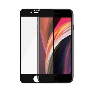 PanzerGlass Apple iPhone 6:6s:7:8:SE (2020):SE (2022) - Black Case Friendly - Anti-Bacterial - MicroFracture+ 1